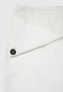 Vegan Leather Corset Zip Trousers