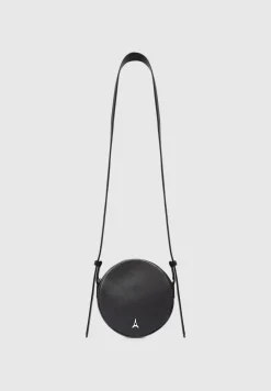 Vegan Leather Embossed Eiffel Round Bag