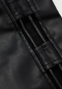 Vegan Leather Lace Up Trousers