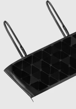 Vegan Leather Mirrored Bandeau Top