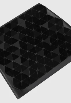 Vegan Leather Mirrored Mini Skirt