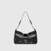 Vegan Leather Multi Strap Shoulder Bag
