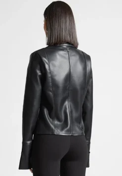 Vegan Leather Shirt With Clasp