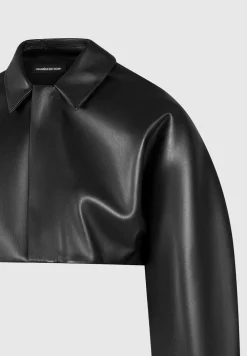 Vegan Leather Super Cropped Jacket
