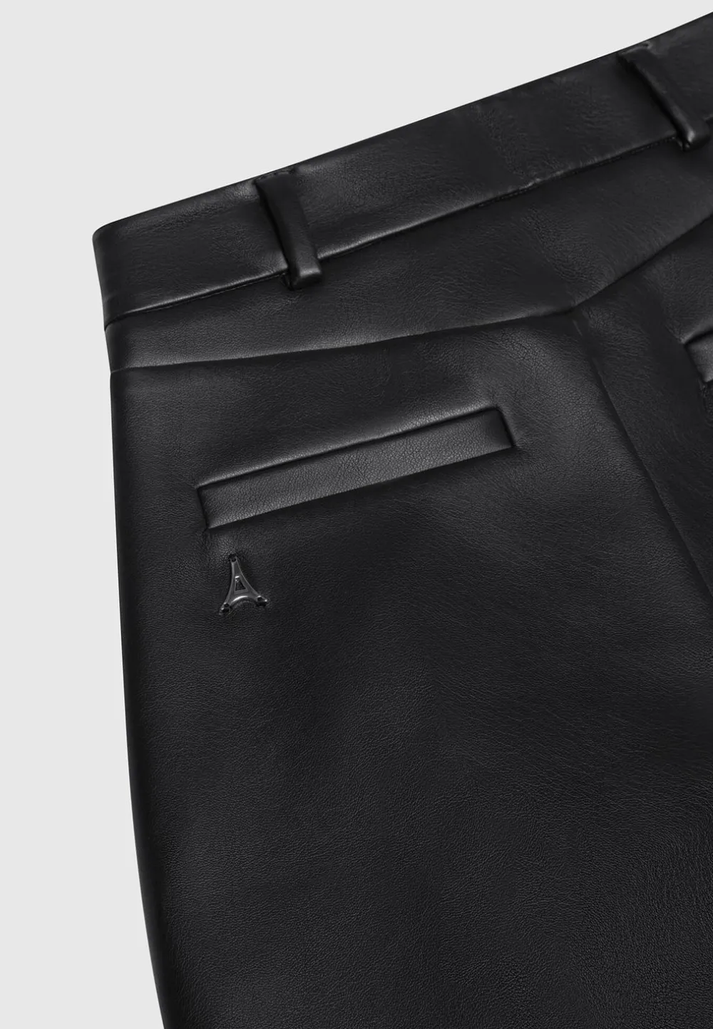 Vegan Leather Tailored City Shorts