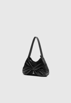 Vegan Leather Twist Bag