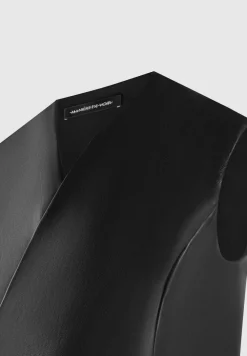 Vegan Leather Wrap Waistcoat