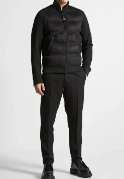 Vegan Suede & Jersey Heat Seal Jacket