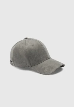 Vegan Suede Cap - Grey