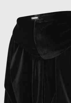 Velour Hooded Bodysuit