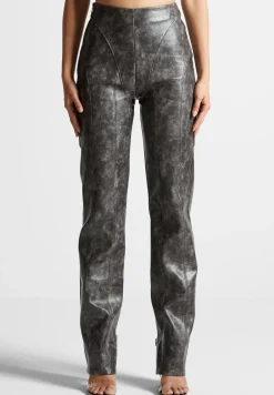 Vintage Vegan Leather Trousers