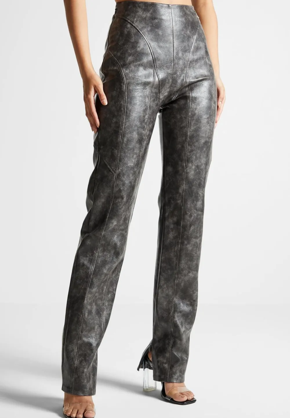 Vintage Vegan Leather Trousers