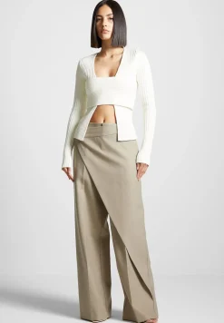 Wrap Tailored Trousers