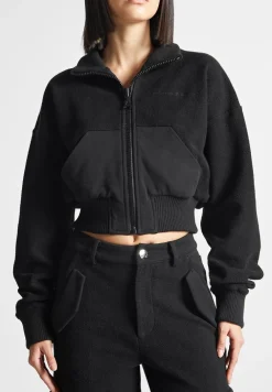 Zip Through Loopback Track Jacket